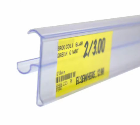 PVC Retail Shelf Label Holders-C40B